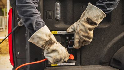 a guy looking at a tablet