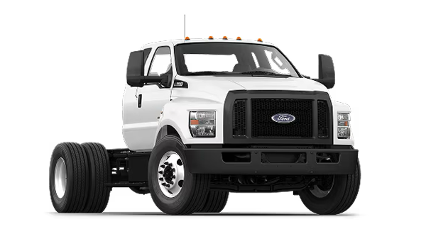 A white 2026 F-650.