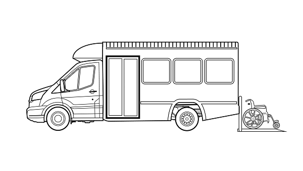 Plataforma de acceso con Ford Transit Chasis.
