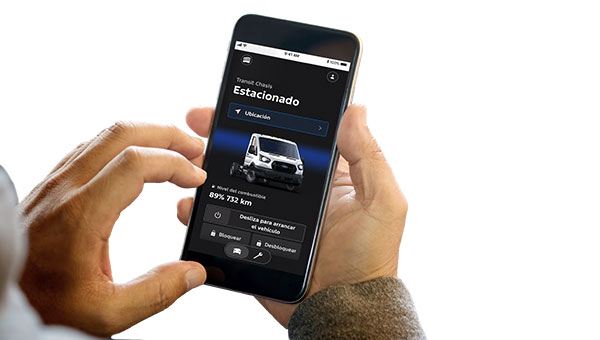 Ford App herramientas y soluciones digitales en tiempo real para Ford Transit Chasis.