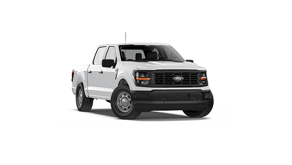 Ford F-150 XL Doble Cabina V6 4x4 blanca.