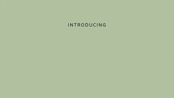 Animated text with a color-changing background and centered text reading “Introducing Fathom™.”