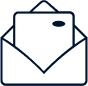 Icon of an open envelope