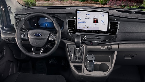 2026 Ford Transit 12-inch SYNC 4 touchscreen interior