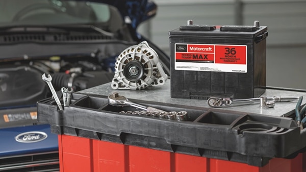 Ford Pro OEM parts and service programs – battery and components.