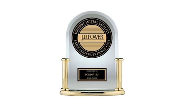 Ford Super Duty award for Initial Quality Light Duty Pickup.