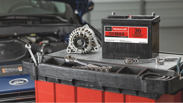 Ford Pro OEM parts and service programs – battery and components.