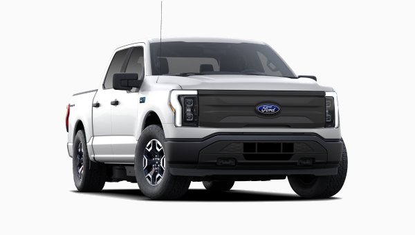 A White Ford F-150 Lightning Truck.